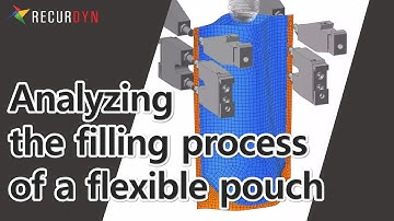 Analyzing the filling process of a flexible pouch using Multi Flexible Body Dynamics