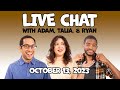 Watch-along + Live Chat with Adam, Talia, and Ryan!