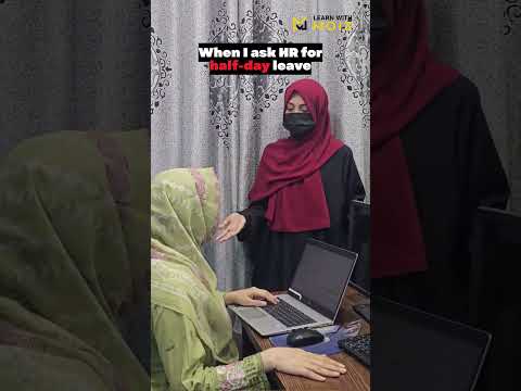 POV: When I Ask HR for a Half Day Leave 😂 | Relatable Office Comedy | Learn with Moiz