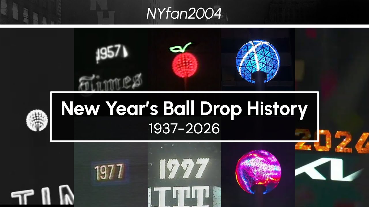 New Year's Ball Drop History 1937-2026 (UPDATED FOR 2026)