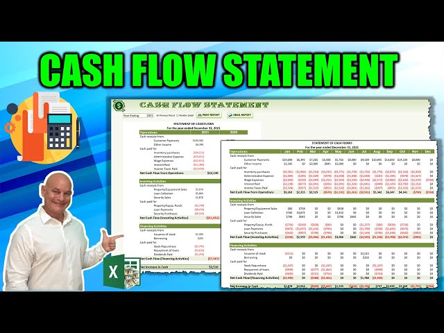 Learn How To Create A Cash Flow Statement In Excel [Full Training + Free Download] class=