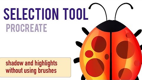 Use Procreate Selection Tool, add shadows and highlights. Easy tutorial for color drop, blend modes.