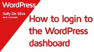 How to Login to the WordPress Dashboard