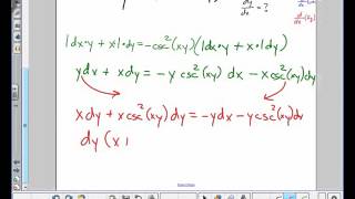 Calculus Implicit Differentiation with chain rule Example -- Juda math