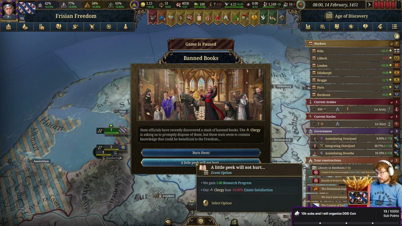 Eurpa Universalis V - Learning the game as delicious Friesland - Part 10