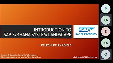 SAP S/4HANA SYSTEM LANDSCAPE TRAINING- PART 1