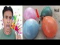 Holi Colourful Balloons vs Bam Dhamaka 😱😱 क्या गुब्बारा फूटेगा || @mr back nice 