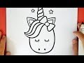 HOW TO DRAW A CUTE UNICORN