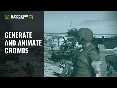 Character Creator 3 & iClone Tutorial - Generate and Animate Crowds - by Adolf Navarro