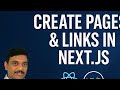 #nextjs #react How to create page and links in Next.Js? | Next.Js Classes Day-2