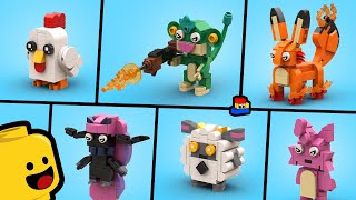 LEGO Palworld: How to Build Chikipi, Foxparks, Tanzee, Lamball, Daedream, and Cattiva (Starter Set!)