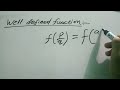 well defined function (pure mathematics)