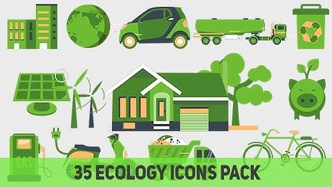 Ecology and Environment - 4K Motion Graphics Animated Icons