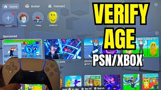 How To Verify Age On Roblox Account On Console Ps4Ps5 & Xbox