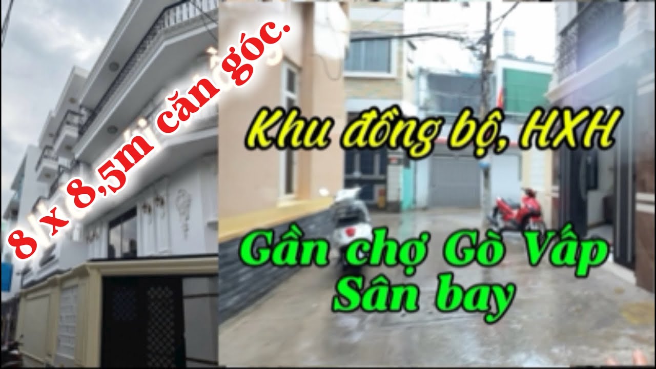 Bán nhà Gò Vấp ngay chợ Gò Vấp, Căn góc, xây mới 4 tầng.