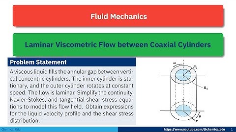 Laminar Flow in Rotating Cylindrical Annuli #ConcentricCylinders #LaminarFlow #RotatingCylinders
