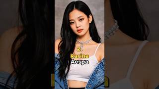 Top 5 Most Beautiful 😍 K-pop Female Models 😍  #shorts #jisoo #viral