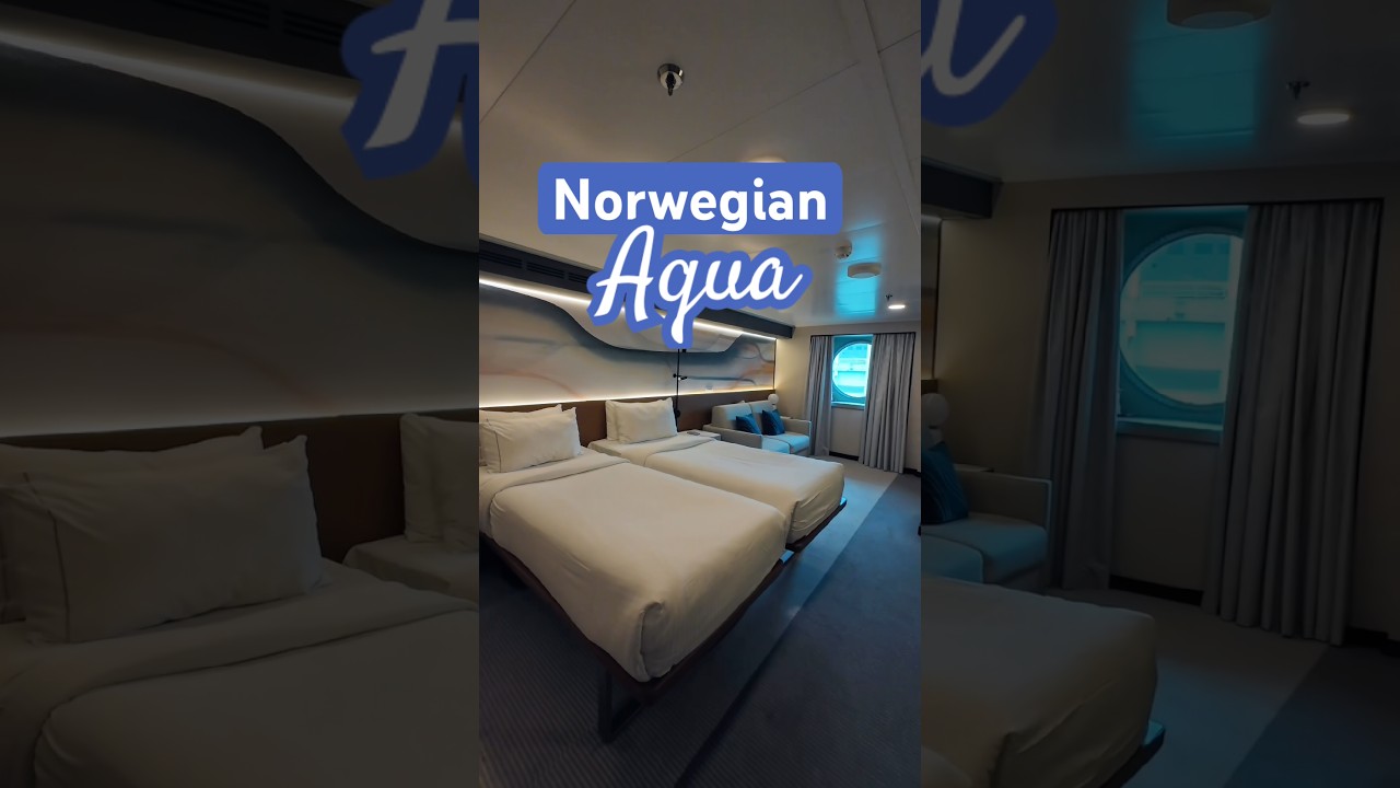 HUGE Cruise Cabin - Norwegian Aqua - NCL Accessible Room. Full vlog below!