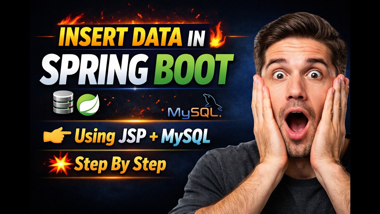 Insert Data in Spring Boot Using JSP | Spring Boot + JSP Form Submit ...