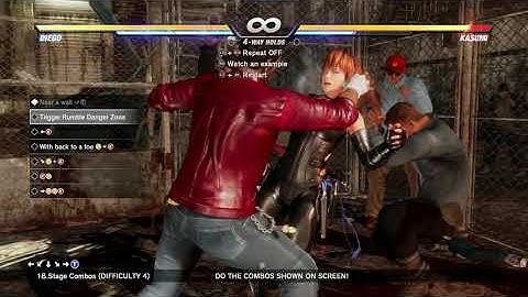 Dead or Alive 6 Diego Combo Challenges PS4 PRO