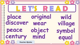 LEARN TO READ WORDS FOR GRADES 5 AND 6 | NEW WORDS FOR GRADE 5 AND 6 | READING PRACTICE | NRP