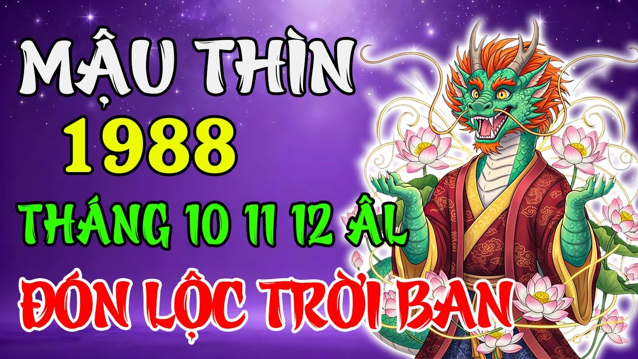 Tử Vi Tháng 10, 11, 12 Âm Lịch 2025 Tuổi Mậu Thìn 1988 | Cát Lành Tụ Hội, Sự Nghiệp Mở Lối