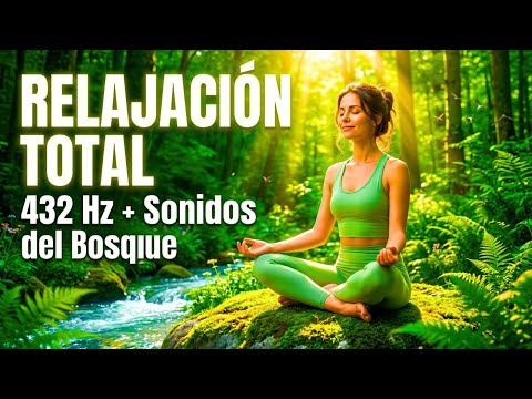 Cover 432 Hz + SONIDOS DEL BOSQUE: RELAJACIÓN TOTAL (Paz Profunda para tu Mente y Cuerpo)