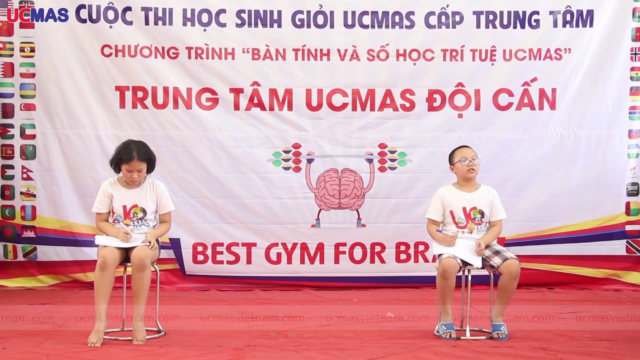 Cuộc thi Học sinh giỏi trung tâm UCMAS Đội Cấn 2018 - 5 - youtube