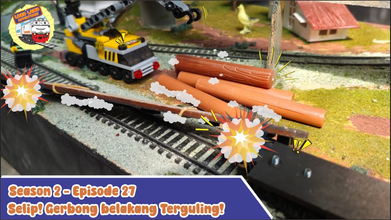 Kereta Selip di Jalur Pegunungan! Kayu Berat Hampir Terguling 🚂🔥 | Loko Land Adventures S2 EP.27