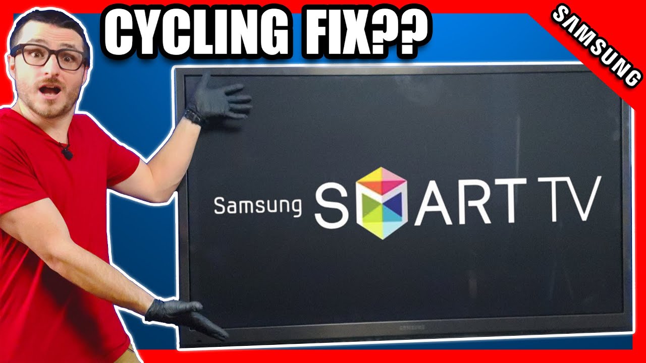 Samsung TV Cycling on and off REPAIR PN59D7000 YouTube