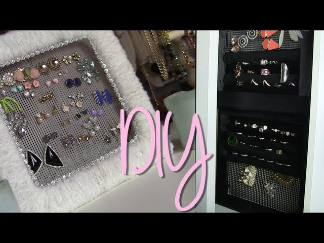 DIY Cute Earring & Ring Holder