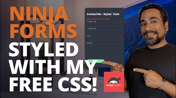 Quickly STYLE your NINJA FORMS with MY CSS for WordPress. Dark Themed. No css experience needed.