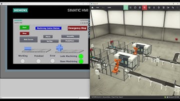 Production line with Siemens TIA Portal