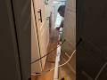Laminate flooring install around cased opening into kitchen #homeimprovement #diy #laminateflooring