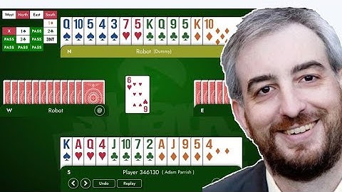 Thinking Through Declarer Play with Adam Parrish - sample hand (May, 2025)