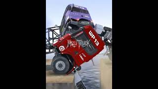 MizuTruck _ Spintires: MudRunner -Truck Jump Over Broken Bridge