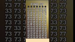Find 37 Challenge 🔍 Only Genius Can Spot It! #shorts #puzzle #brainchallenge