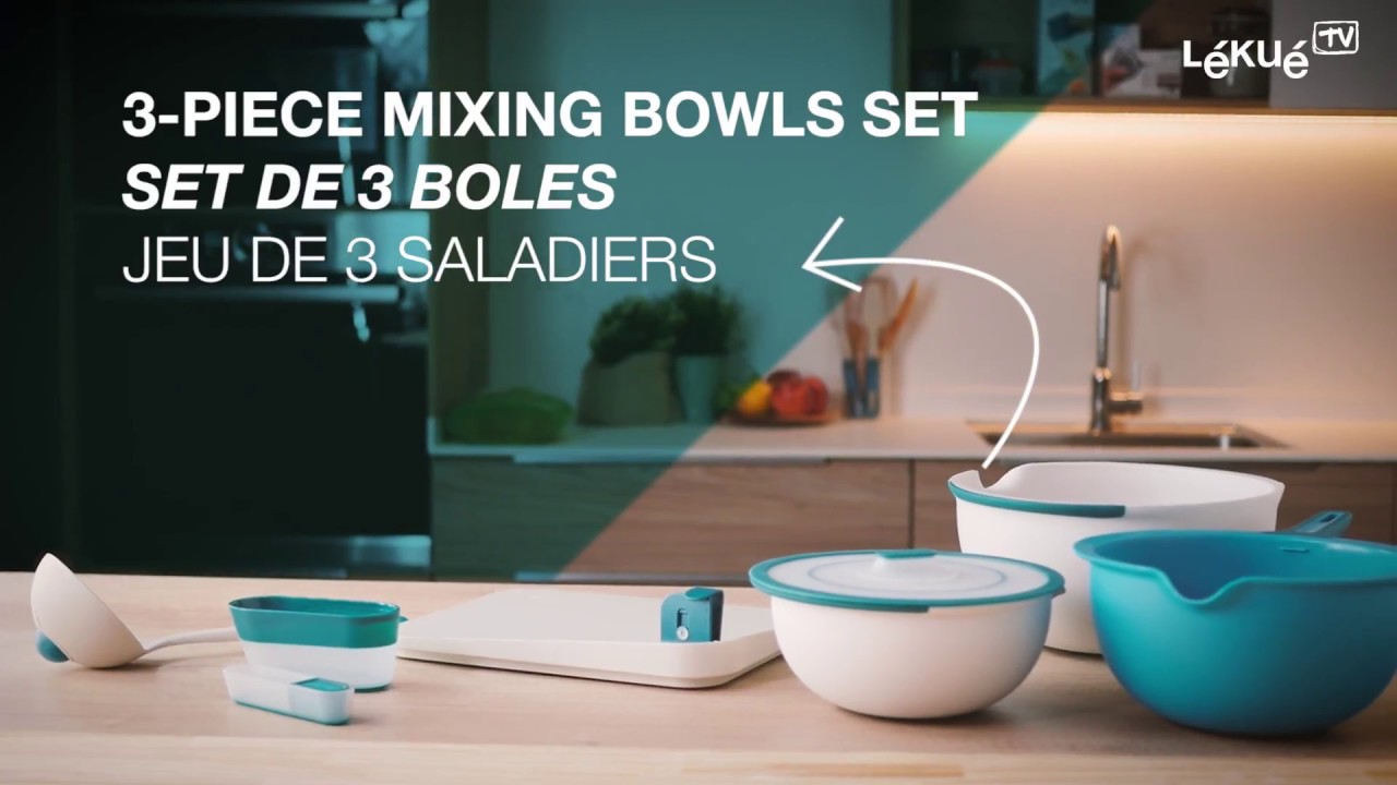 3-Piece Mixing Bowls Set |Lékué TV