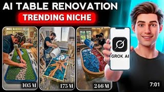 Al Table Renovation Videos Using Grok Ai | Ai se video kaise banaye | Haw to make Alvideo short