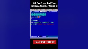 #3 PROGRAM ADD TO INTEGERS NUMBER USING C