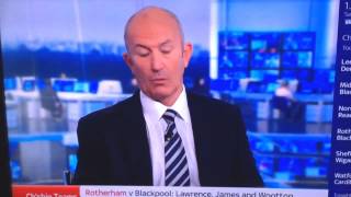 Charlie Nicholas showing he can't tell Julian Speroni and Gabor Kiraly apart. Sky Sports Saturd