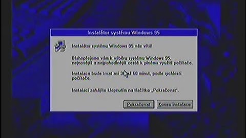 Windows 95 (OSR2, Czech) Floppy Install (Shorter Version)