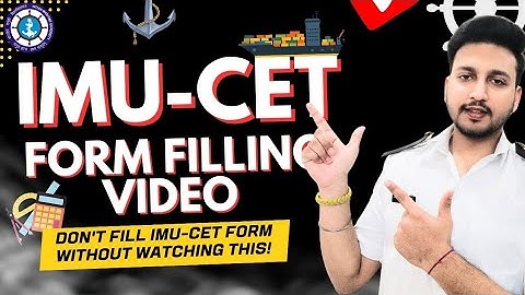 IMUCET 2025 FORM FILLING VIDEO//How to fill IMUCET FORM#imucet