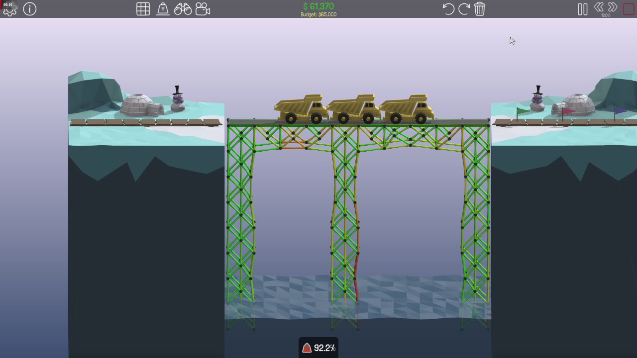 Poly Bridge Level 3 11 Budget Youtube