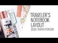 Traveler&#39;s Notebook Layout 2020 | Paper Person Shop November Unboxing