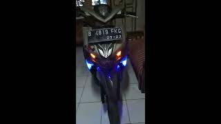 modifikasi aksesoris winglet & undrtail all new soul gt 125 blue core