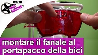 Come montare il fanale posteriore a led al portapacco bici TUTORIAL