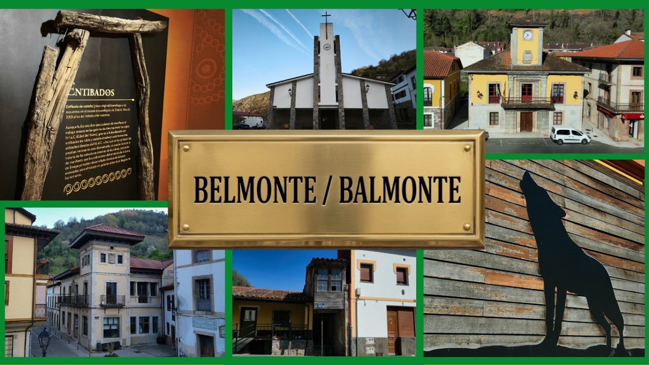 BELMONTE/BALMONTE (BELMONTE DE MIRANDA - ASTURIAS) A VISTA DE DRON [4K]