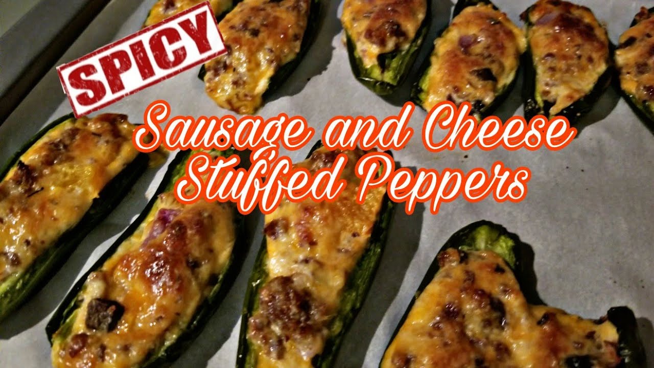 KETO Jalapeno Poppers Stuffed Sausage and Cheese Jalapenos Keto