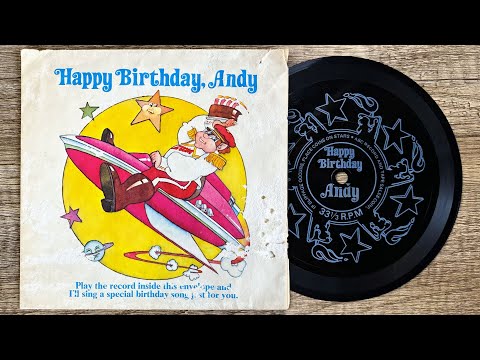 【売り切れ】A Birthday Is a Magic Day 1970年 Happy Birthday, Andy from Captain Zoom (1970's Novelty Record